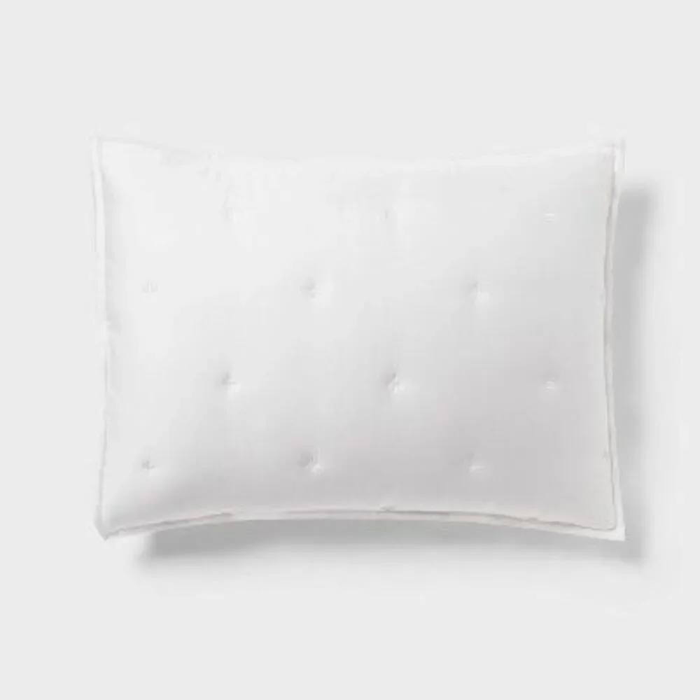 Open Box - Threshold - 3pc King TENCEL Comforter and Sham Set White - Thr White